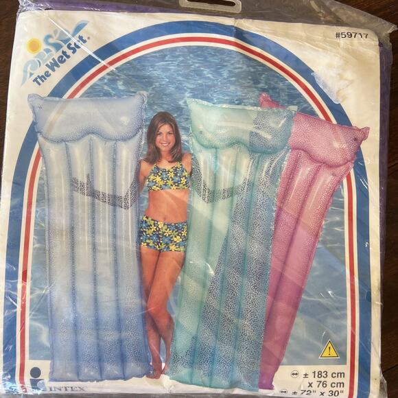 Intex The Wet Set Inflatable Pool Purple Float 72“ X 30” 59717 New Sealed 1999 - Picture 1 of 6